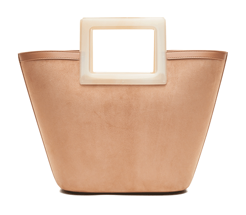 Marina Raphael - Mini Riviera Blush Suede and Ivory Horn