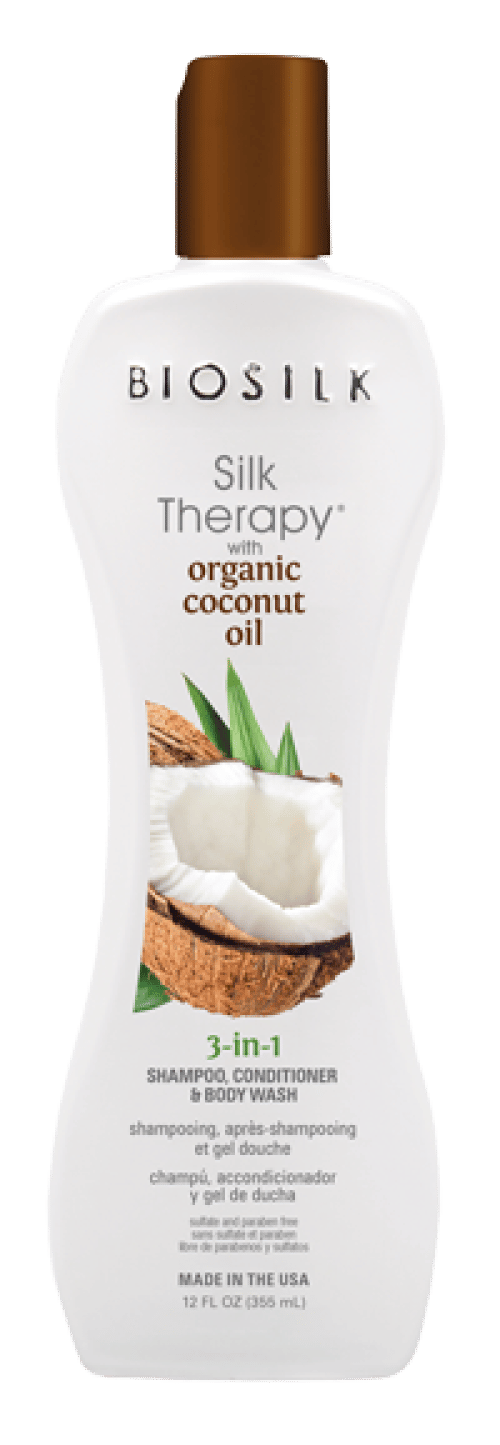 BioSilk Silk Therapy & Organic Coconut Oil - 3-in-1 